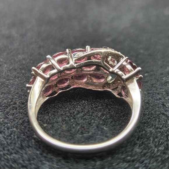 14k Gold Tourmaline and Diamond Ring Sz 7 - Picture 3 of 7